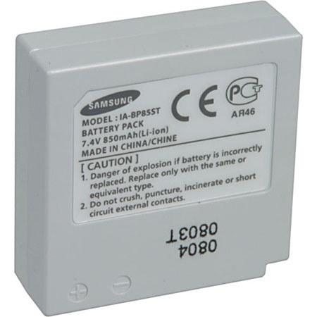 Samsung IABP85ST Lithium Ion Battery, SCHMX10 Camcorder