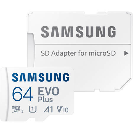 Samsung EVO Plus 64GB UHS-I microSDXC Memory Card with SD Adapter