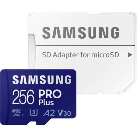 Samsung PRO Plus 256GB UHS-I microSDXC Memory Card with SD Adapter