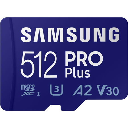 Samsung PRO Plus 512GB UHS-I microSDXC Memory Card with SD Adapter