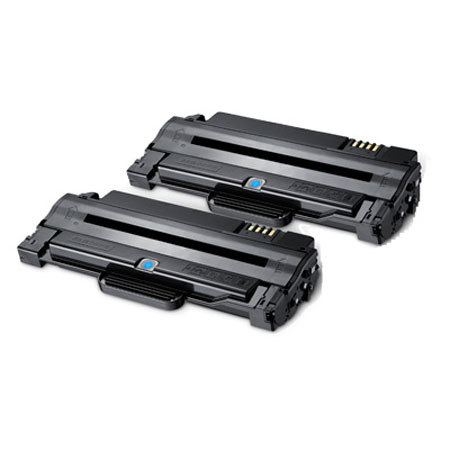 Samsung MLT-P105A Toner Value Pack, 5000 Pages, Pack of 2, Black