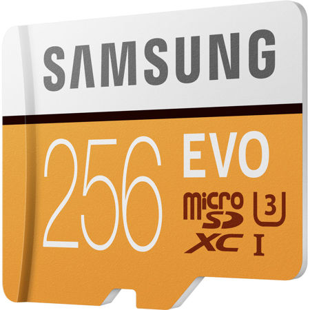 Samsung 256GB EVO UHS-I microSDXC Memory Card with SD Adapter