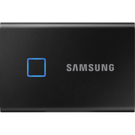 Samsung T7 Touch 1TB USB 3.2 Gen 2 Type-C Portable External SSD, Black