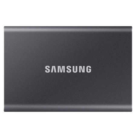Samsung 2TB T7 USB 3.2 Portable SSD, 1050MB/s Read, 1000MB/s Write, Titan Gray