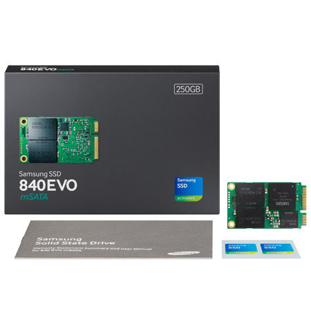 Samsung 840 EVO Series 250GB mSATA SATA 6Gb/s Internal Solid State
