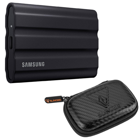 Samsung T7 Shield 4TB USB 3.2 Gen 2 Type-C Portable External SSD, Black, with Drive Case
