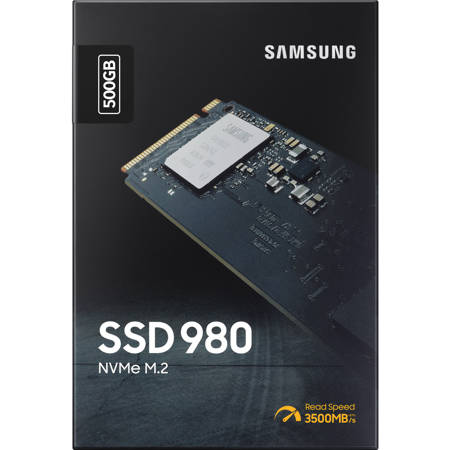 Samsung 980 500GB NVMe PCIe Gen 3.0 x4 M.2 Internal Gaming SSD