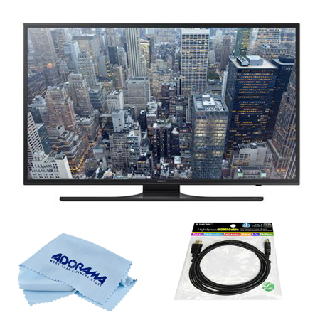 Samsung UN55JU6500 55" Class 4K UHD Smart LED TV w/1.4V HDMI Cable 3'/Microfiber