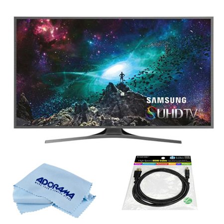 Samsung UN55JS7000 55"Class 4K SUHD LED TV w/6'Mini HDMI to HDMI Cable/Microfibr