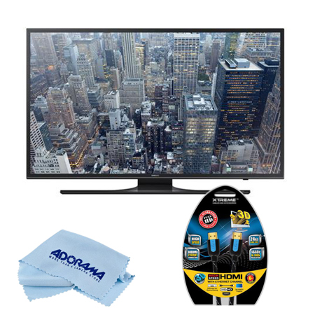 Samsung UN65JU6500 65" 4K UHD Smart LED TV w/6Ft HDMI Cable/Microfiber Cloth