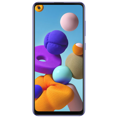 Samsung Galaxy A21s A217M 6.5" 64GB Dual-SIM Smartphone, 4GB RAM, Unlocked, Blue