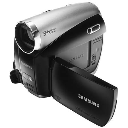 Samsung SC-D382 MiniDV Digital Camcorder with 2.7" LCD Monitor, Black/Silver