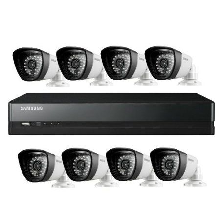 Samsung SDS-P5082 8 Camera 16 Channel 960H DVR Security System with 1TB HDD