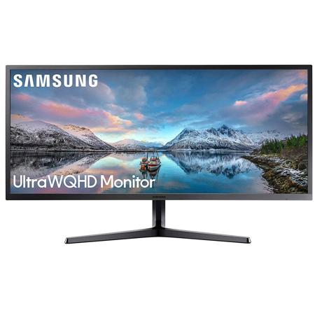 Samsung SJ55W 34" Ultra WQHD FreeSync Flat LED Monitor, Dark Blue Gray