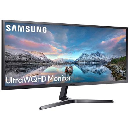 Samsung SJ55W 34" Ultra WQHD FreeSync Flat LED Monitor, Dark Blue Gray