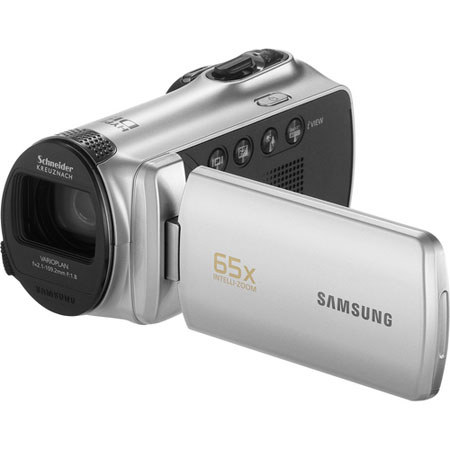 Samsung SMX-F50 Flash Memory Camcorder,2.7in LCD,Silver