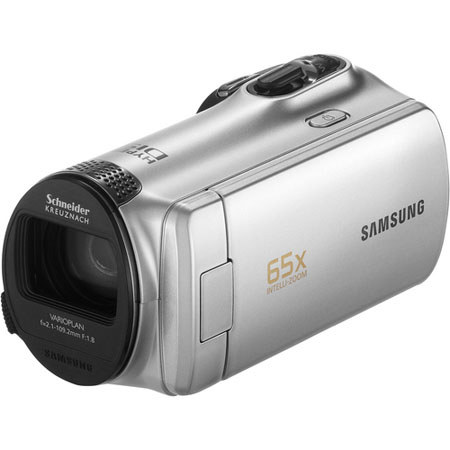 Samsung SMX-F50 Flash Memory Camcorder,2.7in LCD,Silver - Adorama