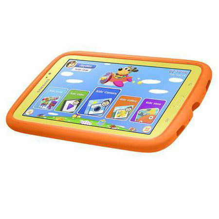 Samsung Galaxy Tab 3 7" 8GB Andriod Tablet - Kids Edition with Orange Bumper