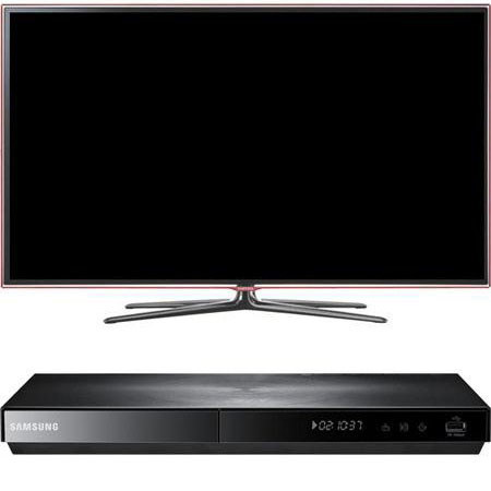 Samsung 46" Class 1080p TV Bundle with Samsung BD-E5900