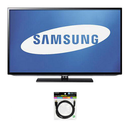 Samsung 50" LED Flat Panel HDTV , Black With HDMI 1.4 A/V Cable