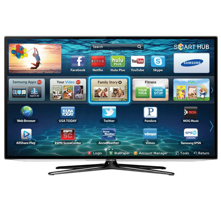 Samsung 50" LED Flat Panel HDTV with Built-in WiFi, Black