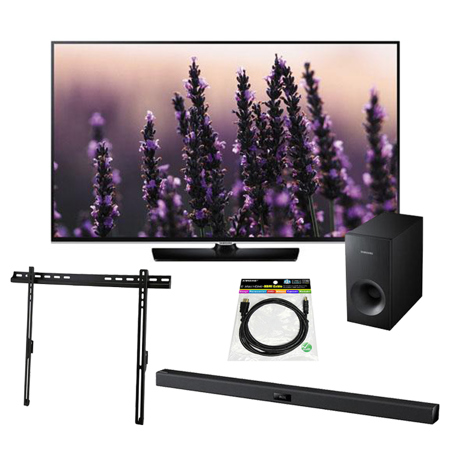 Samsung H5500 Series 50" Class FHD 1080p LED TV W/HW-F355 Soundbar/Accsesories