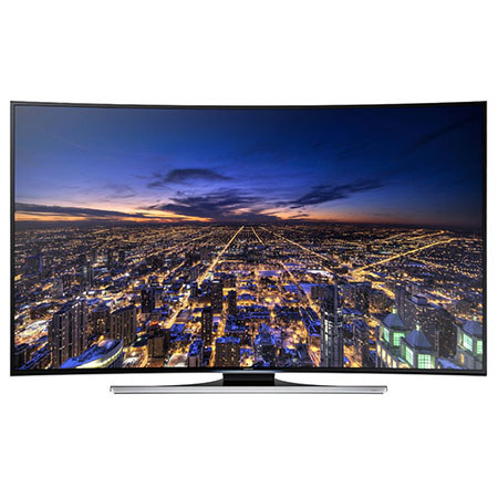Samsung HU8700 65" Class 4K Smart 3D Curved LED TV, 4 Pairs Active 3D Glasses