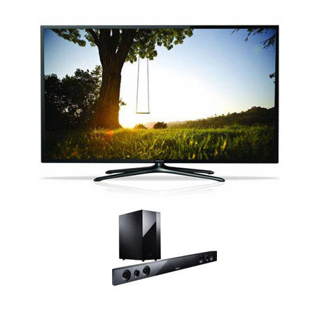 Samsung UN75F6400 75"1080p 3D LED Smart TV,Bundle w/Samsung HWF450 Sound Bar Sys