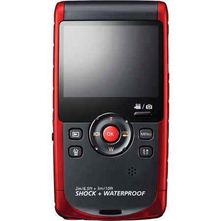 Samsung HMX-W200 Full HD 1080p Pocket Camcorder, Red