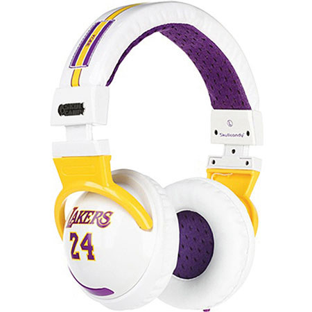 Skullcandy SGHEBZ-12 Stereo Headphone, Kobe Bryant Wht