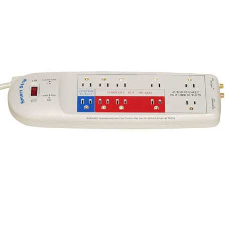 Smart Electrician® 10-Outlet Power Strip with 5' Cord