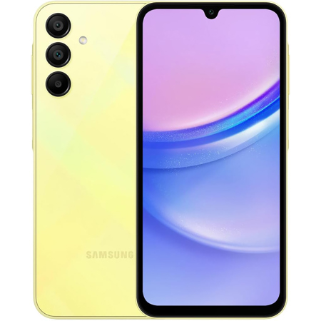 Samsung Galaxy A15 6.5" Full HD+ 128GB 4G LTE GSM Smartphone, Unlocked Yellow