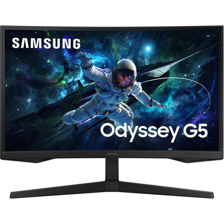 Samsung Odyssey G55C 27" 16:9 WQHD 165Hz Curved VA LCD HDR Gaming Monitor, Black