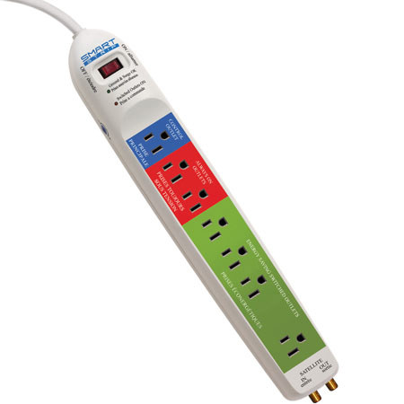 Smart Strip SCG5 7 Outlet Energy Saving Surge Protector