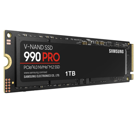 内蔵型SSD Samsung 990 PRO 1TB NVMe M.2 SSD Samsung 990 PRO 1TB PCIe Gen4 NVMe M.2 Internal SSD MZ-V9P1T0B/AM