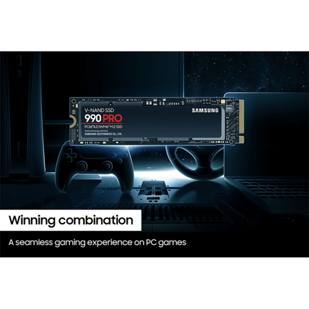 Samsung 4TB 990 PRO PCIe Gen4 NVMe M.2 Internal SSD MZ-V9P4T0B/AM