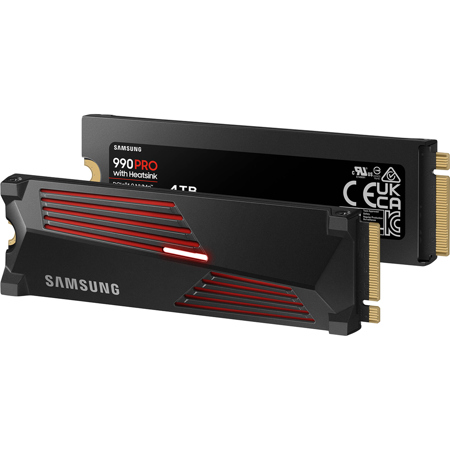 Samsung 4TB 990 PRO PCIe Gen4 NVMe M.2 Internal SSD with Heatsink