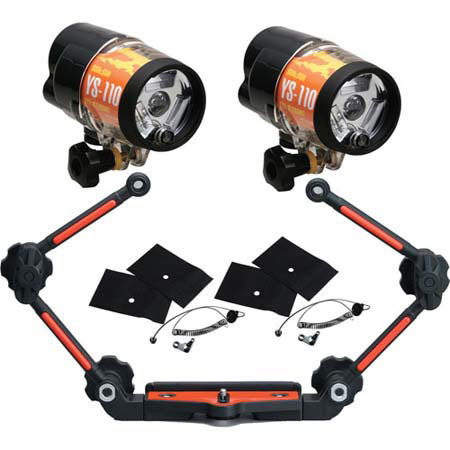 Sea & Sea YS-110 Dual Strobe Kit with Double Sea Arm Light and Two Fiber Optic Cables