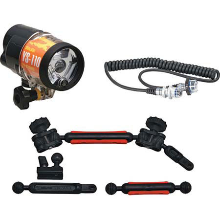 Sea & Sea YS-110 SLR Lighting Package, with Sea Arm VII and Nikon Sync Cord.