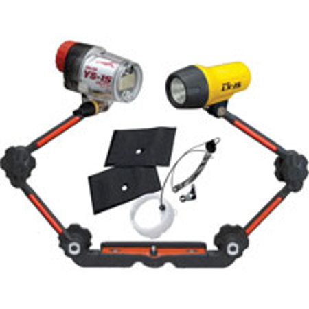 Sea & Sea YS-15 / LX-15 Digital Lighting Package, with YS-15 Auto Strobe, Sea Arm Light Double, Fiber Optic Cable & LX-15 Underwater Video Light