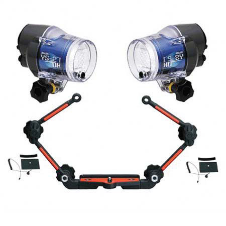Sea & Sea YS-27DX Dual Strobe Kit with Double Sea Arms and Two Fiber Optic Cables, with FREE $100.00 Adorama Gift Card
