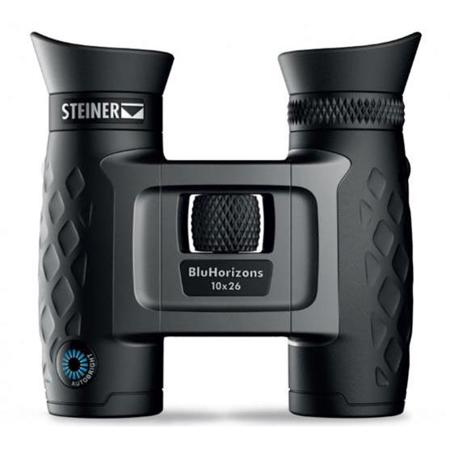 Steiner 10x26 BluHorizons Roof Prism Binocular, 6.1 Degree Angle of View, Black