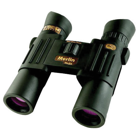 Steiner 10 x 26 Merlin, Water Proof Roof Prism Binocular with 5.4 Degree Angle of View, Black.