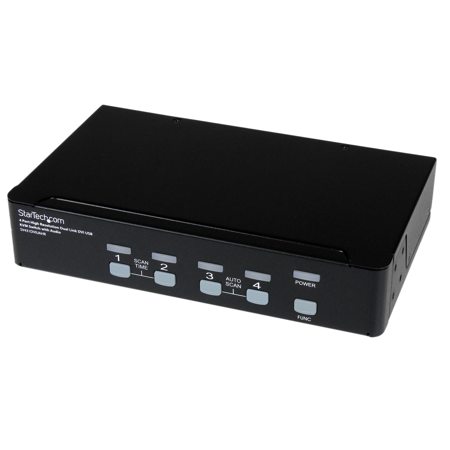 StarTech 4 Port High Resolution USB DVI Dual Link KVM Switch with Audio