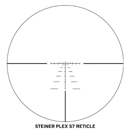 Steiner 4-20x50 GS3 Riflescope, 2nd FP Plex S7 Reticle, Side Parallax, 30mm Tube