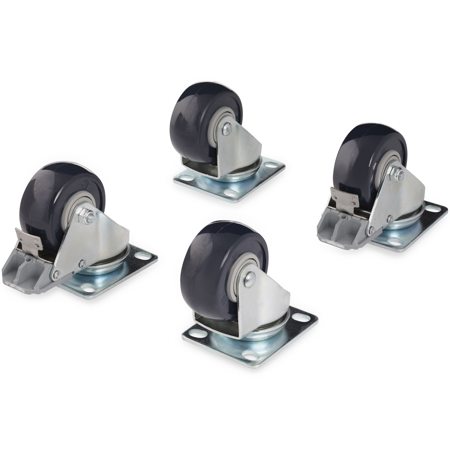 StarTech Caster Kit for Open Frame Rack, 4 Pack