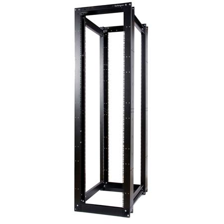 StarTech 45U 3300lb High Capacity 4 Post Open Server Equipment Rack