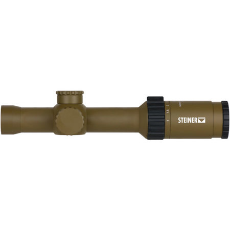 Steiner 1-6x24 M6Xi Military Riflescope, Illum Rapid Dot 5.56 Reticle, 30mm Tube