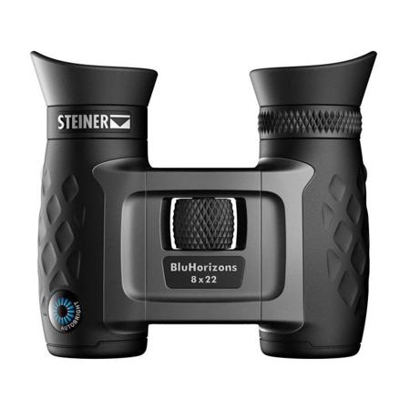 Steiner 8x22 BluHorizons Roof Prism Binocular, 7.8 Degree Angle of View, Black