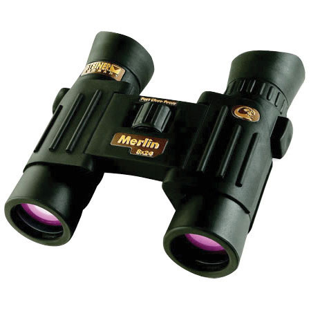 Steiner 8x24 Merlin, Water Proof Roof Prism Binocular with 6.5 Degree Angle of View, Black.